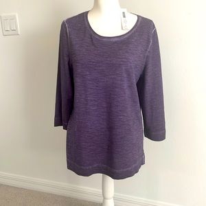 Chico’s Purple Top mid sleeve